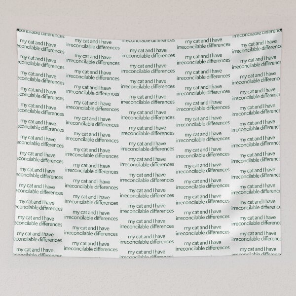 Item preview, My Cat and I have irreconcilable differences - Green designed and sold by PotentQuotable.