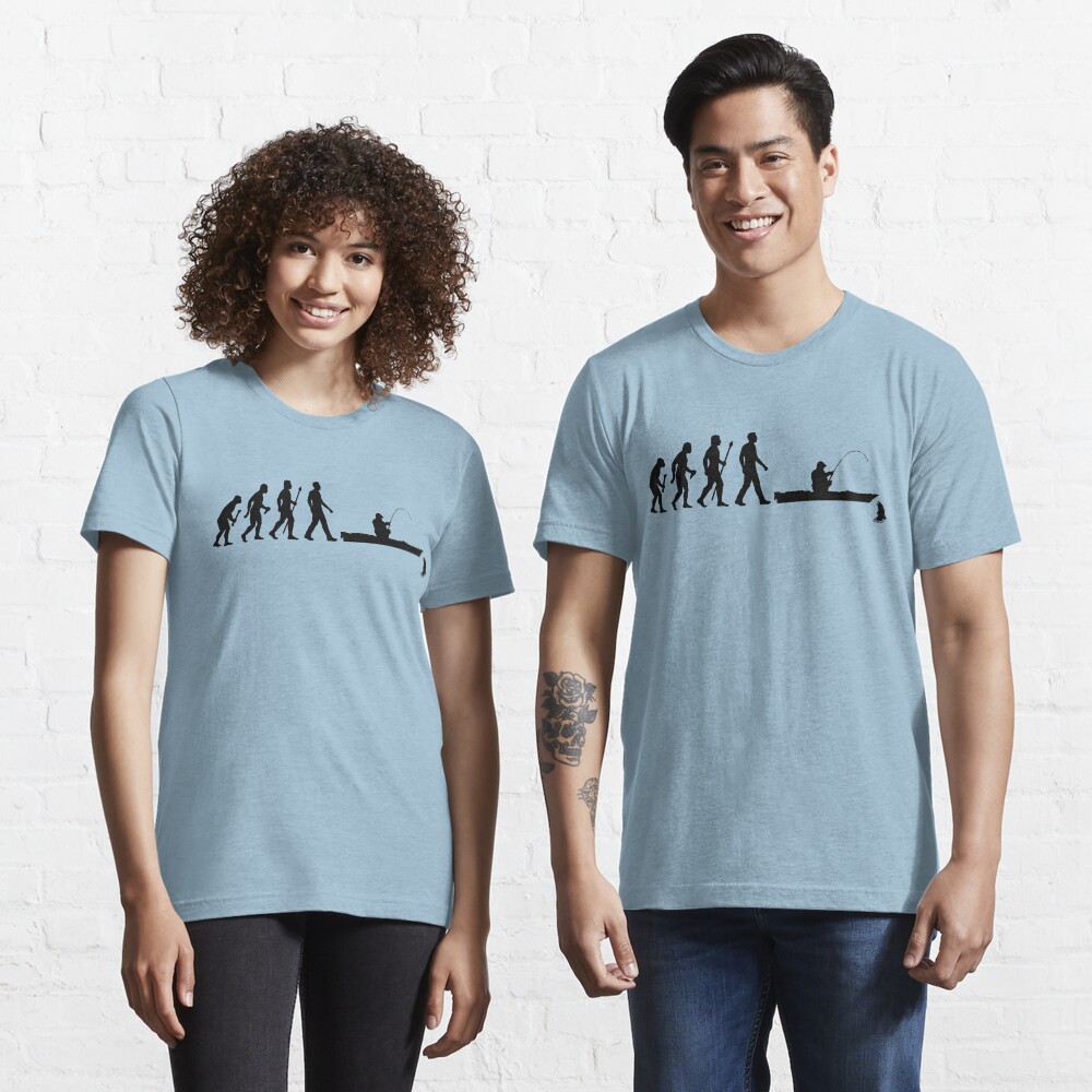 Kayak Fishing Evolution T Shirt By Beyondevolved Redbubble