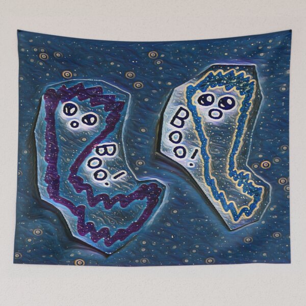 Item preview, Lola + Zed BFF Best Friends and Geek Ghosts  |  GEEKS IN OTHER WORLDS   designed and sold by Le Plus Three.