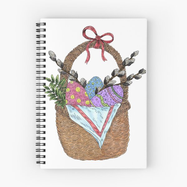 Item preview, Basket with Easter eggs and willow designed and sold by Yovin11.