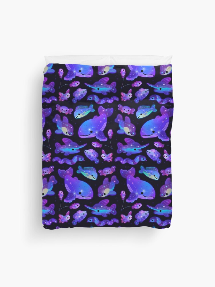 Thumbnail 1 of 2, Duvet Cover, Ocean constellations designed and sold by pikaole.