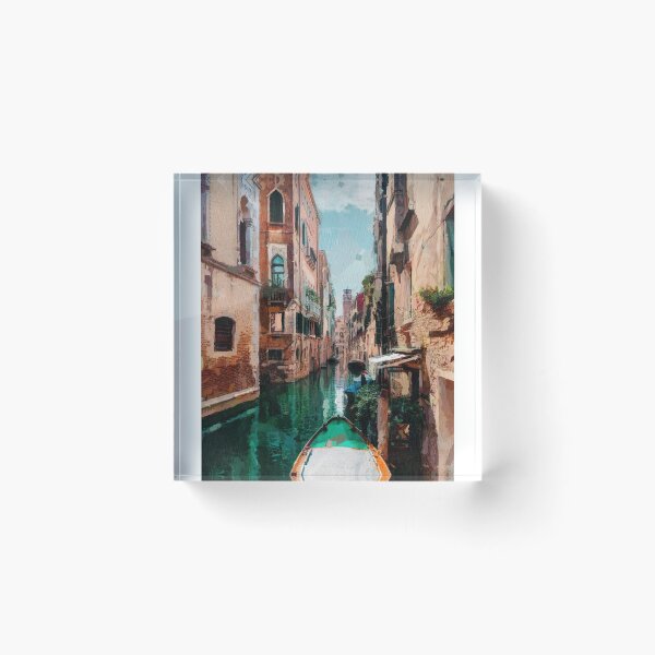 Item preview, Watercolour of a Gondola on a Venice Canal designed and sold by mittie101.