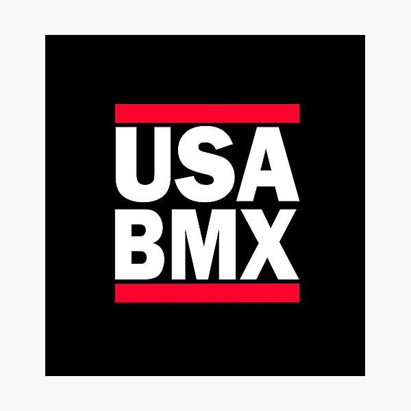 Item preview, USA BMX White Letters designed and sold by Walter73.