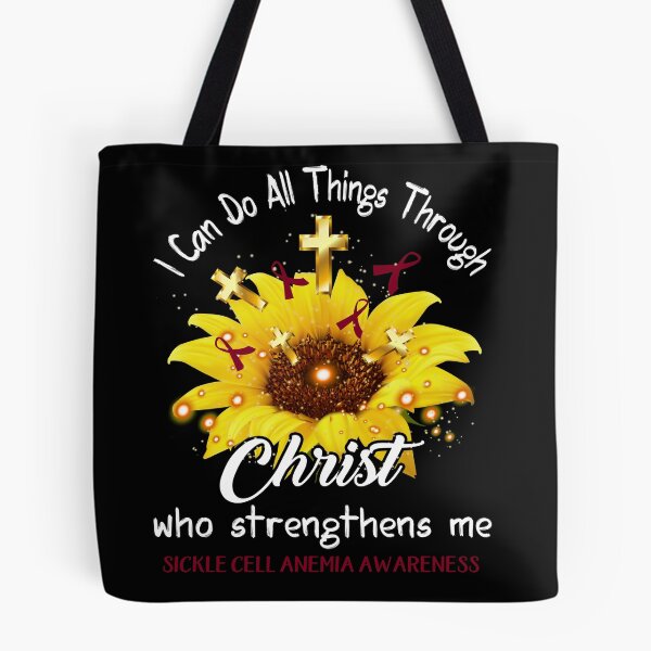 Item preview, I Can Do All Things Through Christ Who Strengthens Me Sickle Cell Anemia Awareness designed and sold by rechardtee.