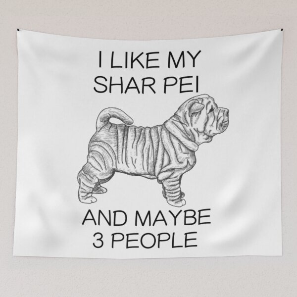 Item preview, I Like My Shar Pei Funny Pet designed and sold by Nichestalgia.