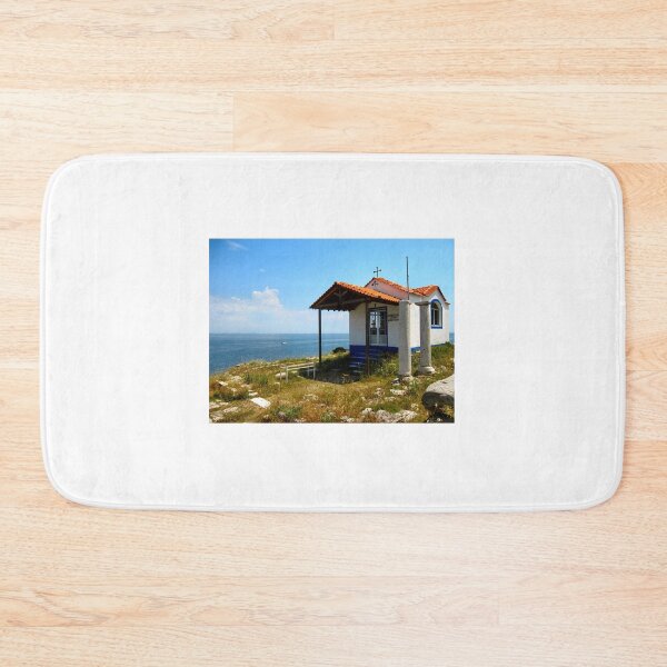 Item preview, Little Greek church on the cliff-top.Thassos Island.Greece. designed and sold by ronsaunders47.
