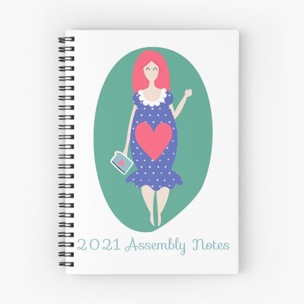Item preview, 2021 Assembly Notes, JW Convention, JW Meeting, JW Assembly, 2021 Notebook designed and sold by Rachel Vass.