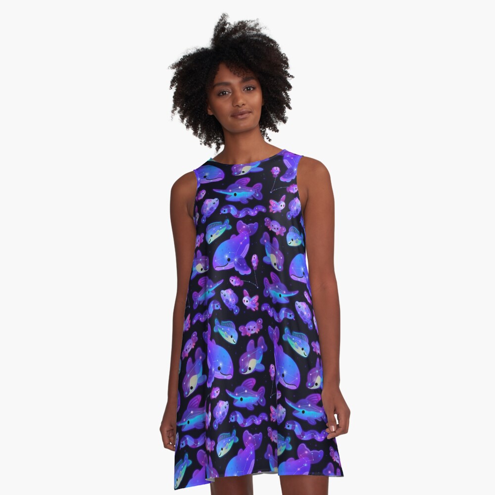 Ocean constellations A-Line Dress
