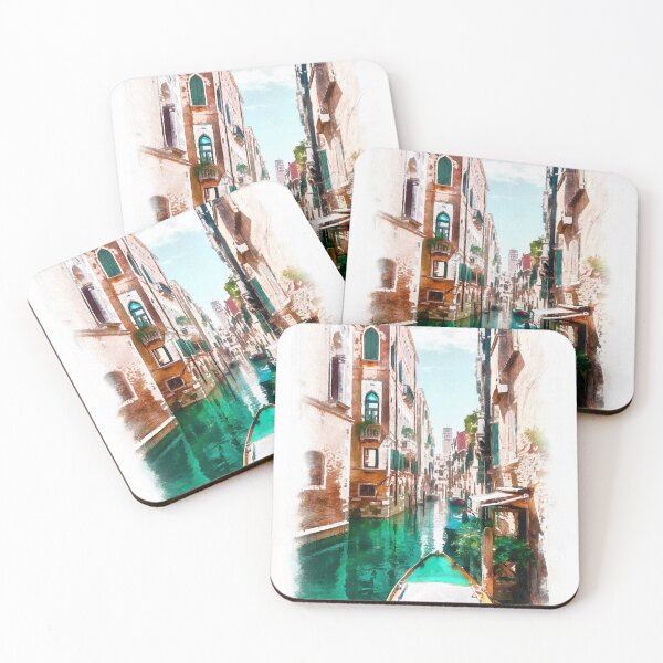 Item preview, Venice, Italy, Watercolour Canal Scene designed and sold by mittie101.
