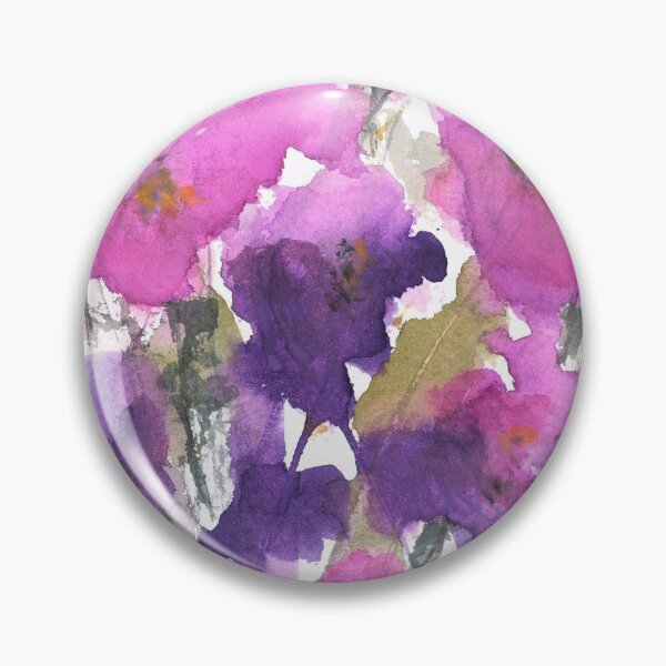 Item preview, Purple Flower Watercolor designed and sold by Karlena Lewin Studio.