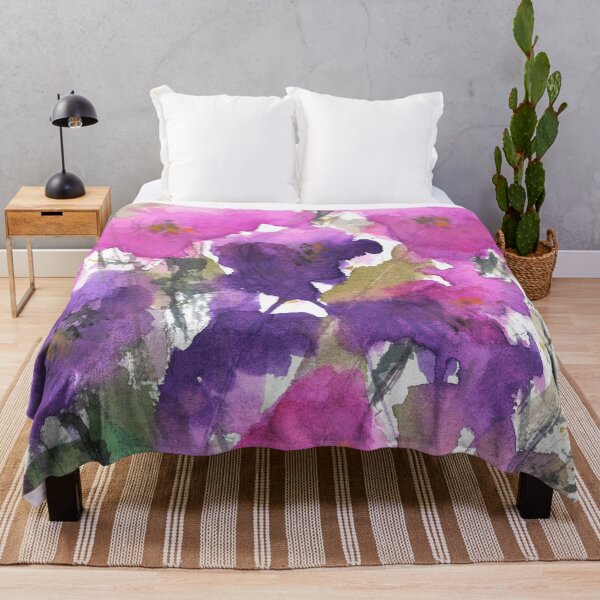 Item preview, Purple Flower Watercolor designed and sold by Karlena Lewin Studio.
