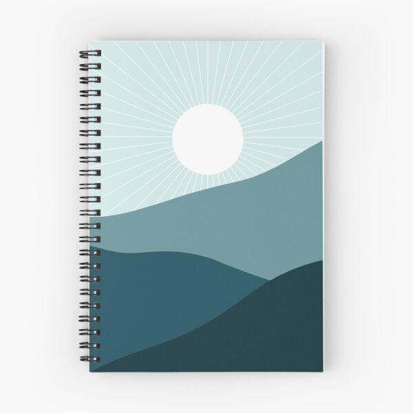 Aperçu de l'œuvre Bleu Boho Chic Sunset Minimal créée et vendue par trajeado14.
