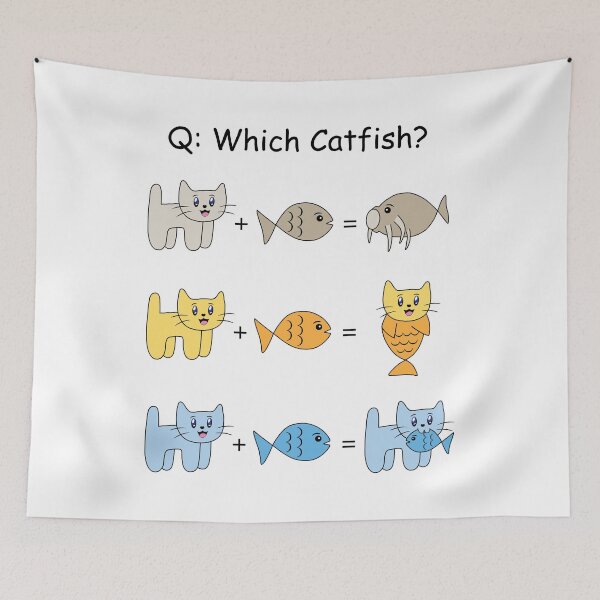 Item preview, Which Catfish? Cartoon Math designed and sold by STUDIO-72.