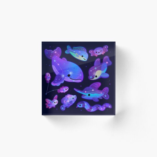 Ocean constellations Acrylic Block