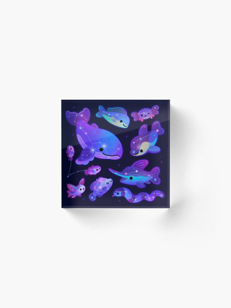 Alternate view of Ocean constellations Acrylic Block