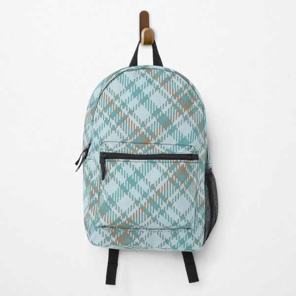 Item preview, Cyan Brown Tartan Plaid Pattern designed and sold by GeeHanz.