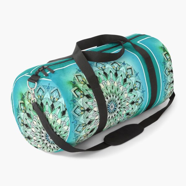 Item preview, blue green watercolour mandala designed and sold by studiovanharte.