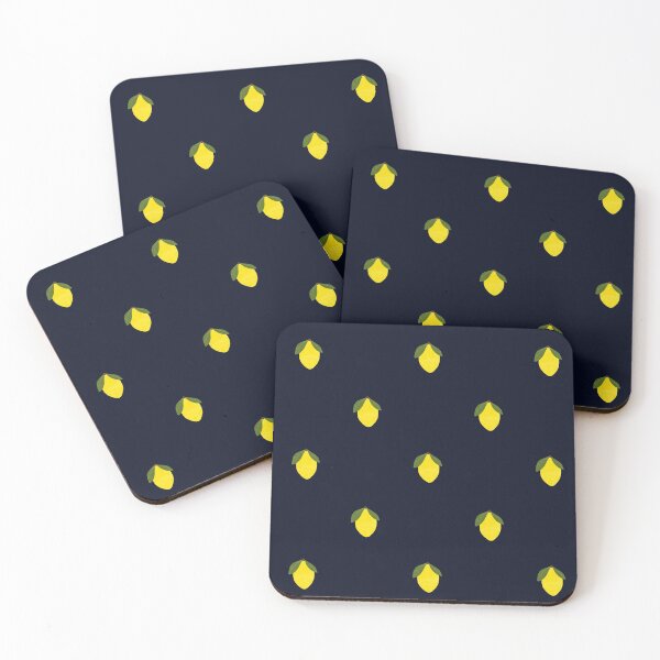 Item preview, Tiny Lemon Print // Navy designed and sold by The Wellington Boot.