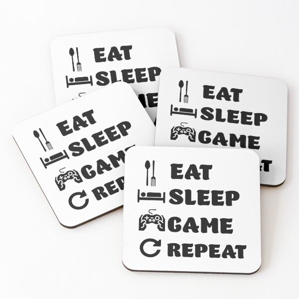 Item preview, Eat Sleep Game Repeat  designed and sold by Rami Khalifah.