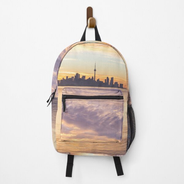 Item preview, Feathers Ripples and Glow - Glorious Multicolored Dawn over Toronto Skyline designed and sold by Georgia Mizuleva.