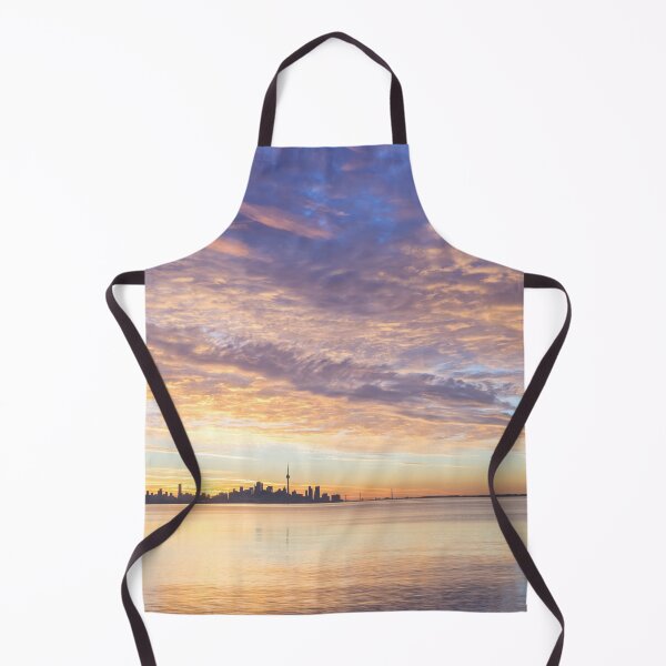 Item preview, Feathers Ripples and Glow - Glorious Multicolored Dawn over Toronto Skyline designed and sold by Georgia Mizuleva.