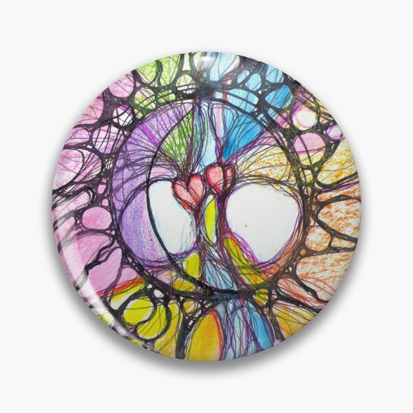 Item preview, Neuroart, Abstract colorful connection of hearts designed and sold by VikitaSolomakha.