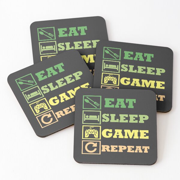 Item preview, Eat Sleep Game Repeat  designed and sold by Rami Khalifah.