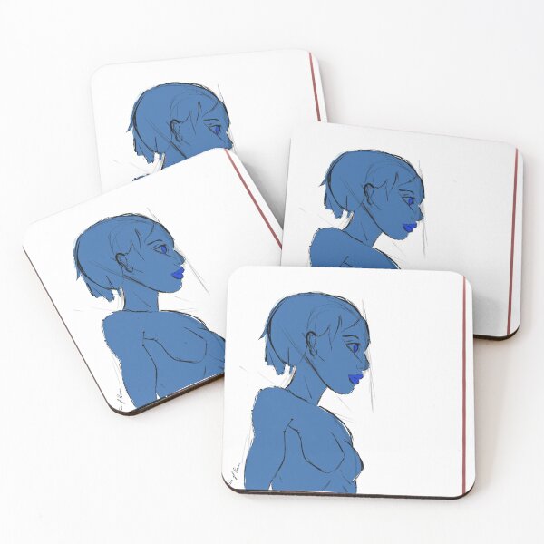 Item preview, Whimsical Blue - White designed and sold by FaceOfBeau.
