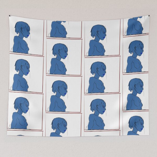 Item preview, Whimsical Blue - White designed and sold by FaceOfBeau.