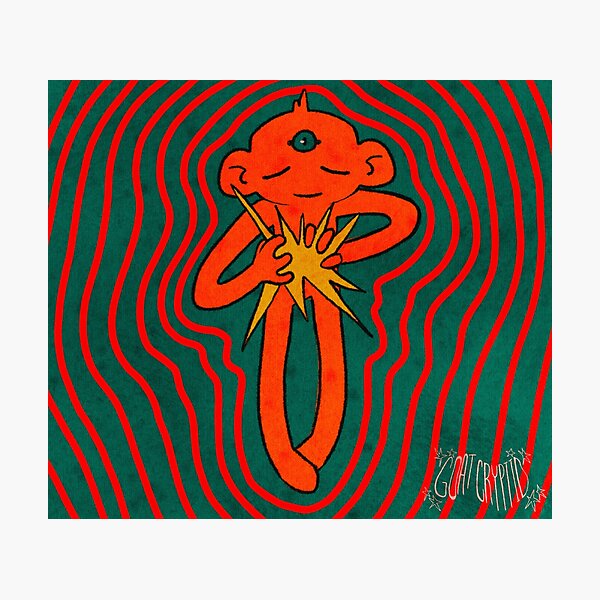 Item preview, Ttrippy neon ape  designed and sold by Hippiegoat.
