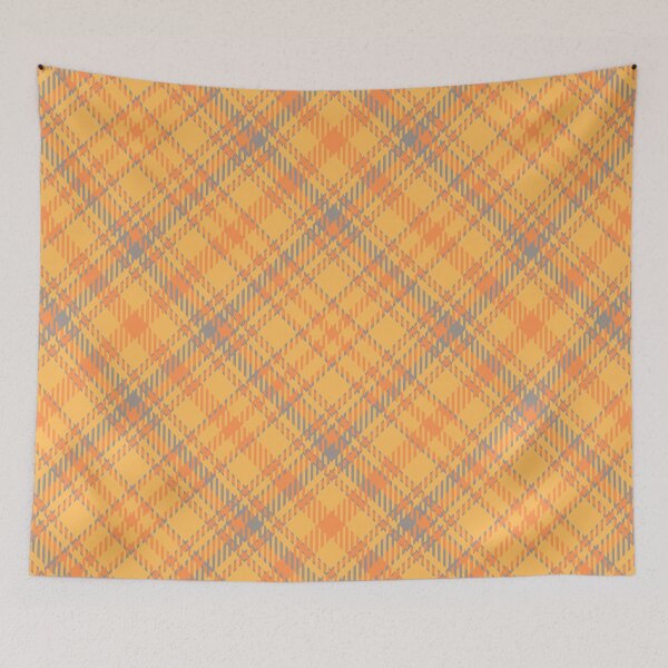 Item preview, Orange Grey Tartan Plaid Pattern designed and sold by GeeHanz.