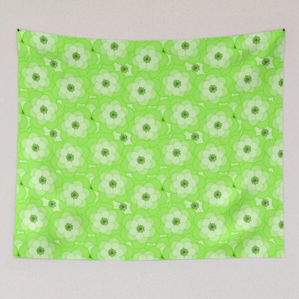 Item preview, Circular Lime flower Seamless Pattern designed and sold by Qestro.