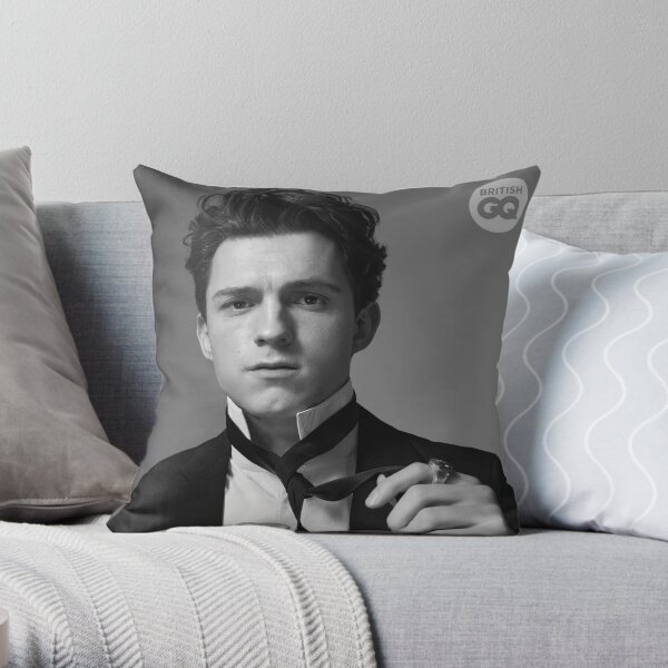 Tom Holland GQ British Photoshoot Throw Pillow