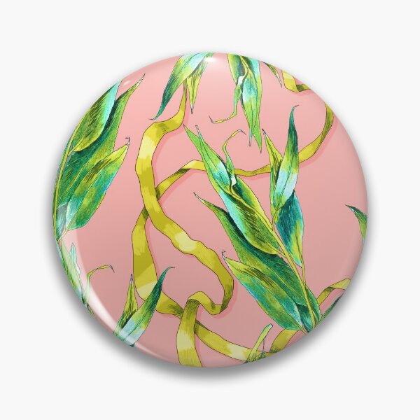 Item preview, Ornament with willow leaves in rococo style (grey, pink, gold) designed and sold by Irina Ivanova.