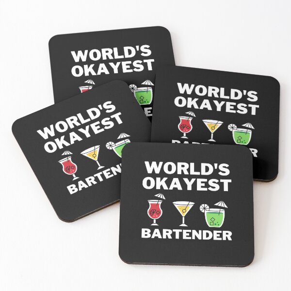 Item preview, World's Okayest And Best Bartender designed and sold by livegood.