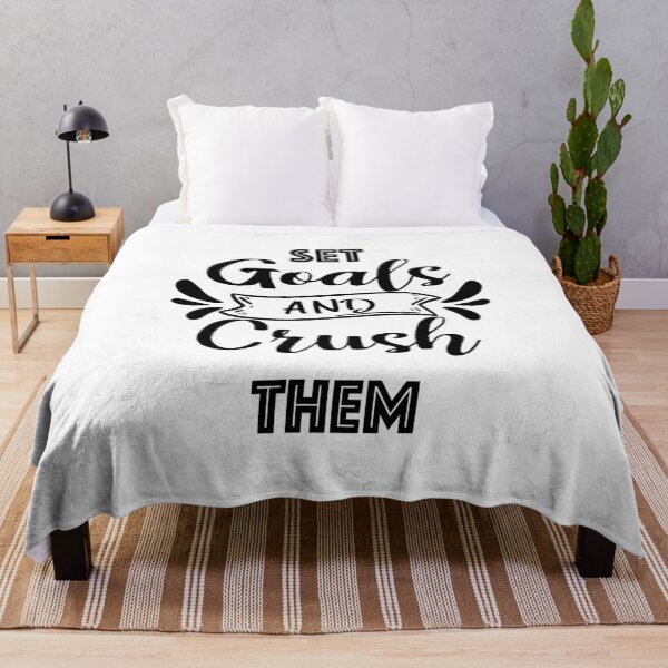 Item preview, Set Goals And Crush Them inspirational illustration gift designed and sold by KO-Design.