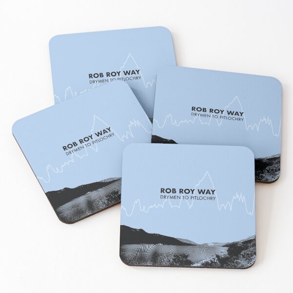 Item preview, The Rob Roy Way Elevation Art - Blue designed and sold by PilgrimageShop.