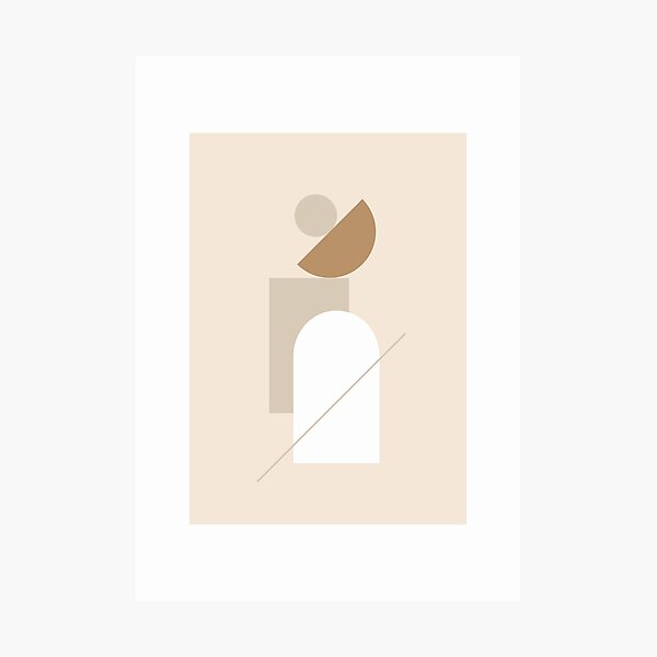 Artikelvorschau, Holzblock-Wandkunst, nordische Wandkunst, trendiger Kunstdruck, abstrakter Kunstdruck, geometrische Wandkunst, schwedische Wohnkultur, einfache abstrakte Kunst, neutraler Farbdruck entworfen und verkauft von Papergrphc.