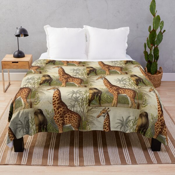 Item preview, Giraffe in the oasis designed and sold by LeAllureVintage.