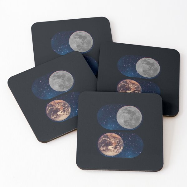 Item preview, Moon and Earth Buttons | Space On, Earth Off designed and sold by allincolors.