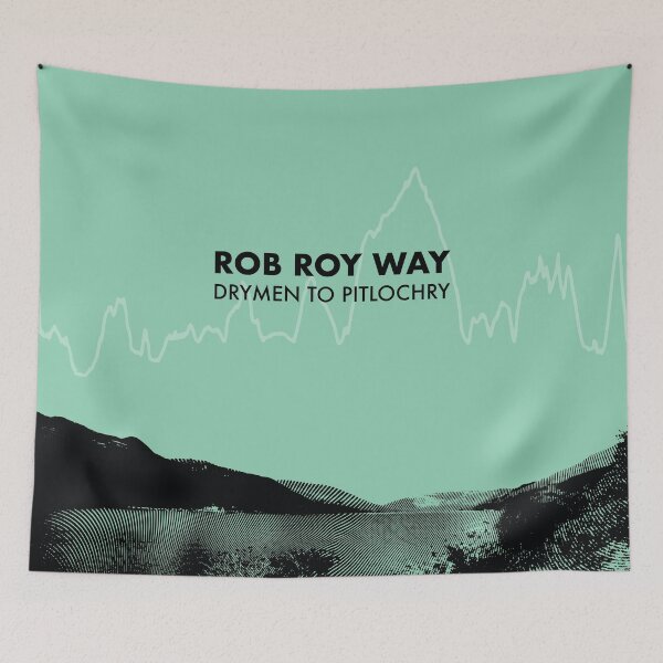 Item preview, The Rob Roy Way Elevation Art - Green designed and sold by PilgrimageShop.
