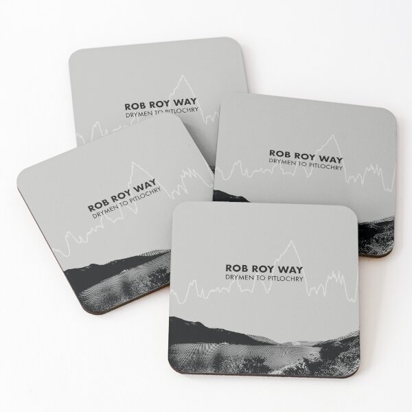 Item preview, The Rob Roy Way Elevation Art - Grey designed and sold by PilgrimageShop.