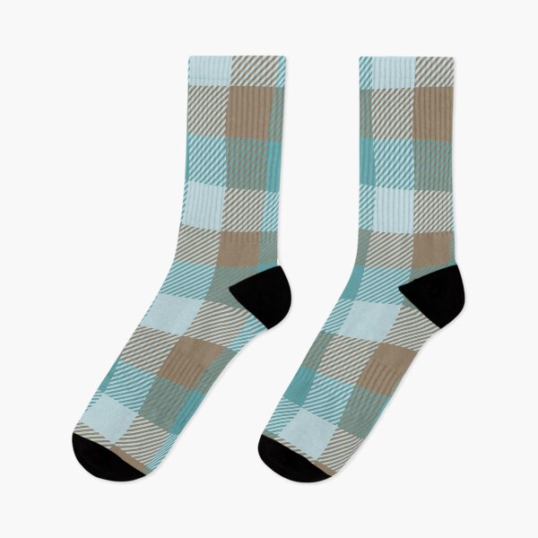 Item preview, Cyan Brown Checkered Tartan Pattern designed and sold by GeeHanz.