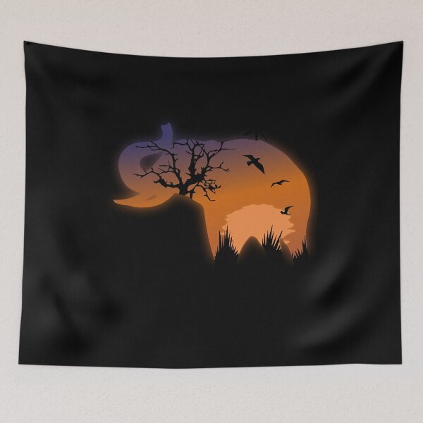 Item preview, Elephant | Safari | Sunset designed and sold by Melcu.