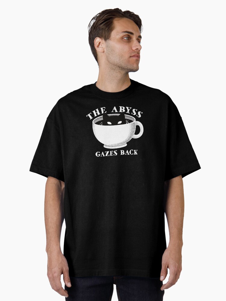 Thumbnail 2 of 7, Oversized T-Shirt, The Abyss Gazes Back designed and sold by ElectricFangs.