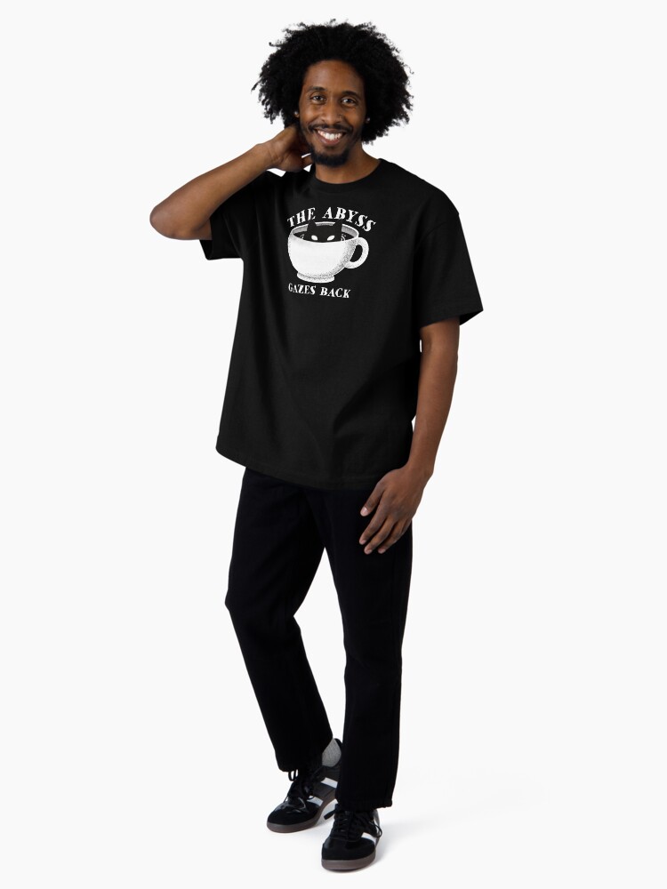 Thumbnail 4 of 7, Oversized T-Shirt, The Abyss Gazes Back designed and sold by ElectricFangs.
