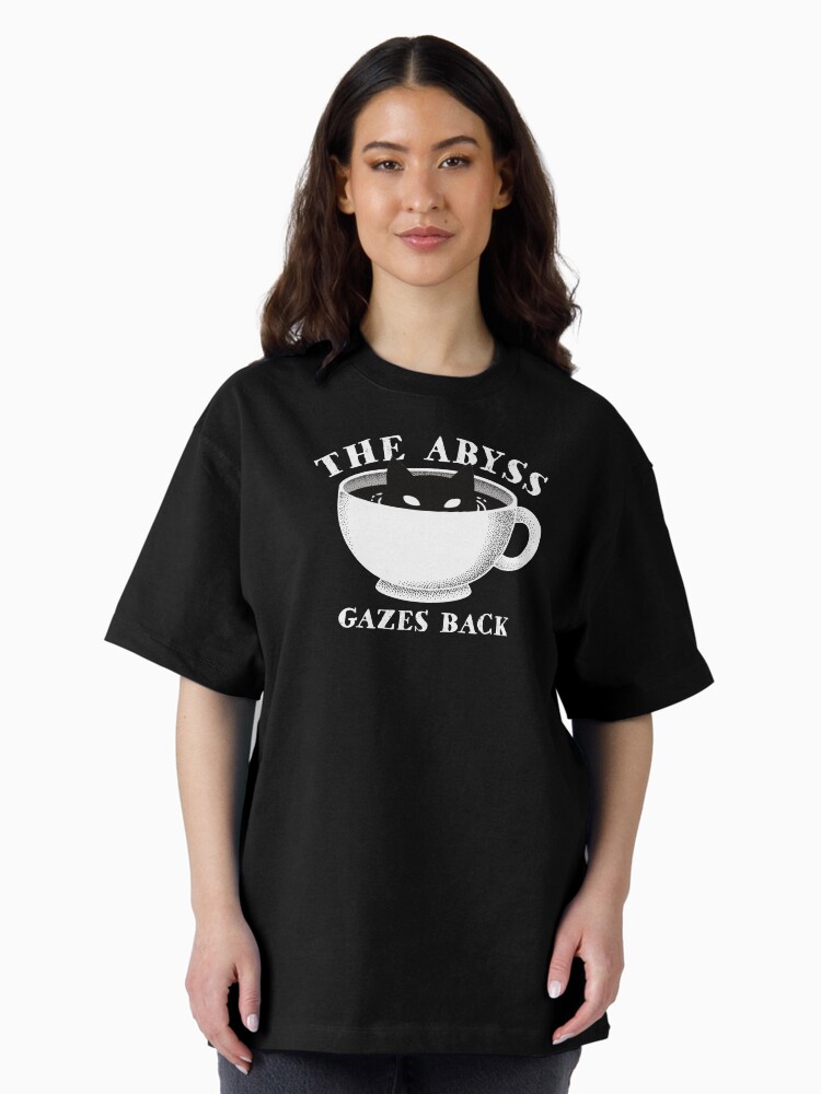 Thumbnail 1 of 7, Oversized T-Shirt, The Abyss Gazes Back designed and sold by ElectricFangs.