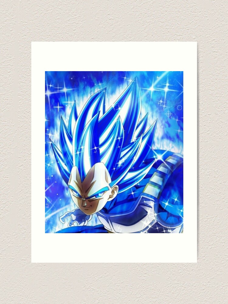 Vegeta Super Saiyan Blue Evolution Art Print By Kevin33270 Redbubble 9015