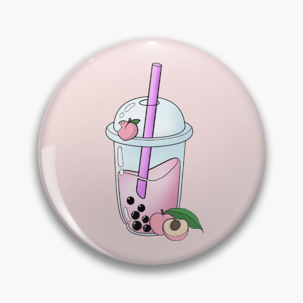 Item preview, Peach Boba designed and sold by Snowfly Studio.