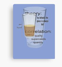 theory and correlation Canvas Print